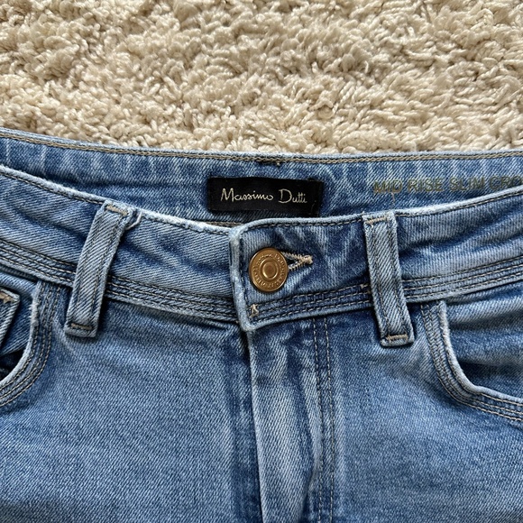 Massimo Dutti Slim Fit Mid-Rise Jeans - Picture 10 of 10